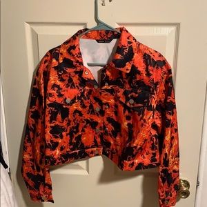 Flames jacked button up
